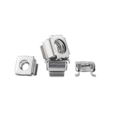 China Square Cage Nuts High Quality Stainless Steel Floating Clip Nut Spring Lock Cage Nut M5 M6 M8 Zinc Plated Square Cage Nuts for sale