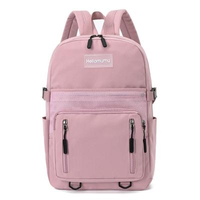 China Other new wholesale fashionable custom made college school girl backpack teens travel backpack women pink bagpack for sale