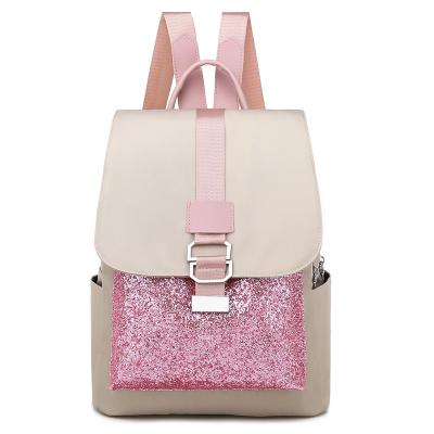 China Other Shiny Sequin Bling Material Girls Satchel Women Bag Cute Stylish College Backpacks for sale