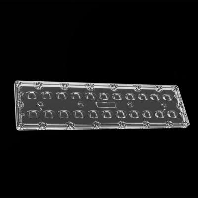 China SMD7070 22IN1 Symmetrical 90*120 Degree LED Flood Light Lens Street Lamp Lens for sale