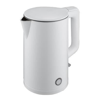 China 2021 New Arrival 1.8L Capacity Double-Layer Stainless Steel Hot Water Kettle 360 Rotation Electric Degree Base Cordless Kettle for sale