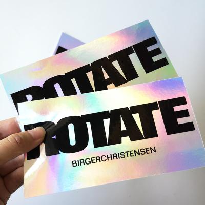 China Holographic Custom Hologram Sticker ShinyWaterproof Custom Holographic Stickers Glitter Stickers for sale