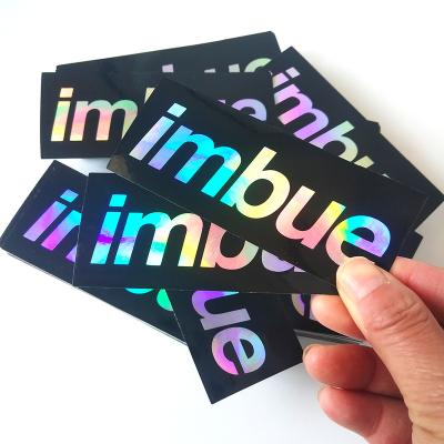 China Holographic Waterproof Private Logo Printed Reflective Glitter Custom Hologram Holographic Sticker for die cut for sale