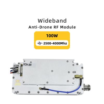 China 2500-4000mhz Anti Drone Lora Module Counter Fpv Module 300-6000mhz 100W sistema anti drone anti fpv 250-400mhz 50W 100-1100mhz à venda