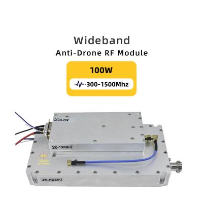 China 300-1500mhz Anti Drone Lora Module Counter Fpv Module 300-6000mhz 100W sistema anti drone anti fpv 250-400mhz 50W 100-1100mhz à venda