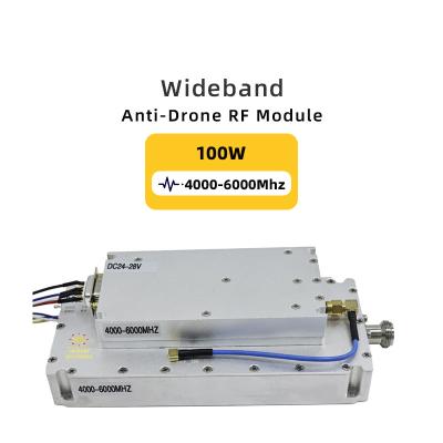 Κίνα 4000-6000mhz Αντι Drone Lora Module Counter Fpv Module 300-6000mhz 100W σύστημα κατά των μη επανδρωμένων αεροσκαφών αντι fpv 250-400mhz 50W 100-1100mhz προς πώληση