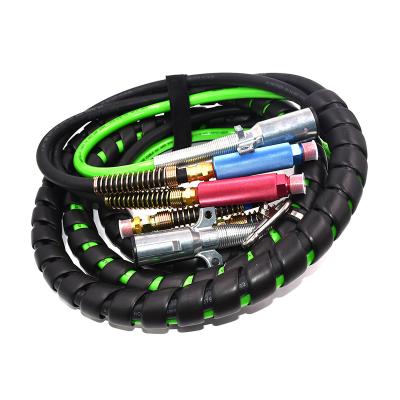 China Tension Strength™; ¥ 1600N 15FT 3/8 Inch Red Blue 2 In 1 Air Power Lines For Trucks Brake System for sale