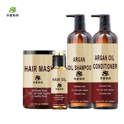 China Sulfate el champú libre Argan Oil Hair Care Set del pelo del árbol del té en venta
