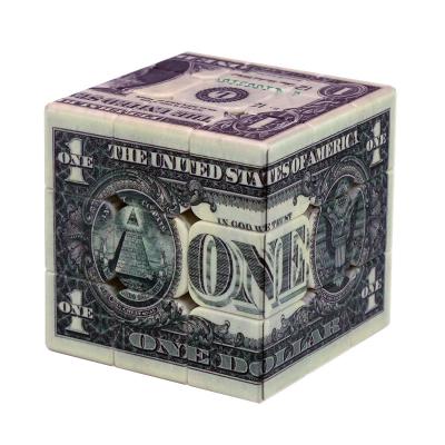 China Hot Selling Magnetic 3x3 PVC Sticker Speed Soft Puzzle Cube Magic Black - Twist Brain Teasers IQ Toys For Children for sale