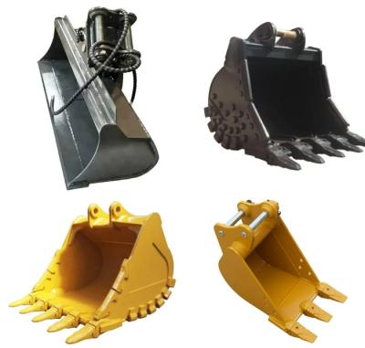 China Standard Rock Bucket Teeth mini excavator hydraulic rotating bucket mini excavator attachments bucket pi for sale