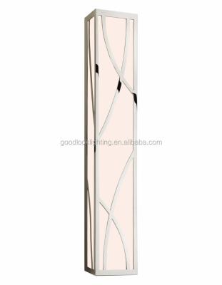 China Modern (C)UL&ETL listed LED ADA polished nickel finish with glass diffuser bath lights /vanity fixture /wall lights for sale