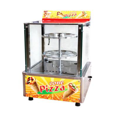 China Hotels Low price electric and rotating cone pizza warmer cabinet pizza cone display showcase for sale