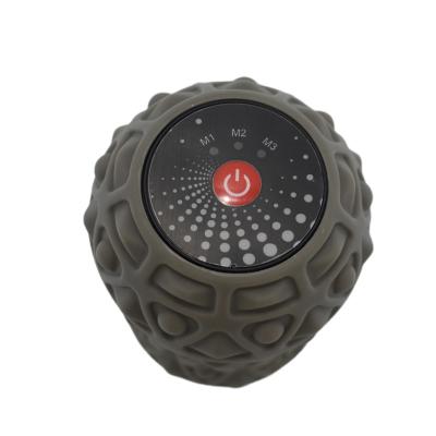 China Palla DA Massaggio Silicone 4 Speed Yoga Training Mini Foam Roller Vibrating Electric Portable Massager for sale