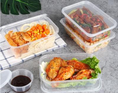 China Transparent Plastic Take Away Box 500 650 750 1000ml,Microwave Food for sale