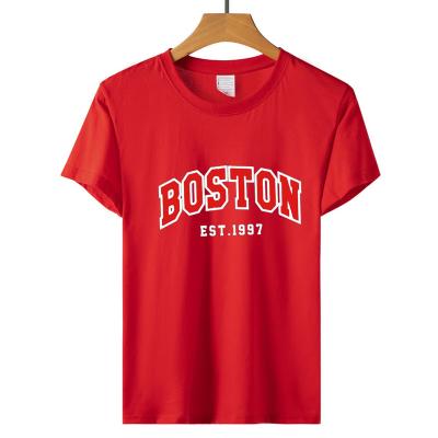 China Anti-wrinkle Wholesale Custom Printed Essential Promotional Short Sleeves T-shirt For Women And Girls for sale
