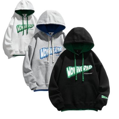 China Anti-wrinkle 2022 Custom Logo High Quality Wholesale OEM Over Size Men Fleece Chenille Hoodie for sale
