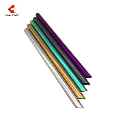 China Sustainable Reusable Wide Metal Bubble Tea Boba Milkshake Stainless Steel Straw With Angled Tip for sale