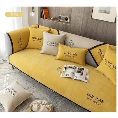 China American Style Chenille Four Seasons Anti Skid Cushion Sofa Cushion Universal Lightweight Luxury Anti All Included Sofa Cover for sale