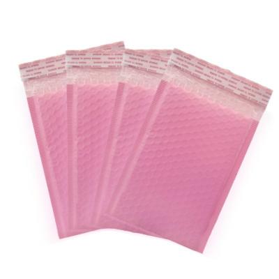 China Hot Sale Eco-Friendly Poly Bubble Mailer Clothes Bags Customize LOGO Light Pink Envelopes Organizer Padded Mailer Bags Shipping Messenger Bag for sale