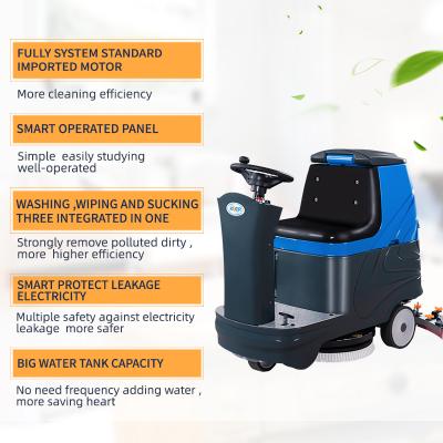 China Hotels AUTOMATIC Floor Scrubber Sale In Cheapest Price Ride On Floor Scrubber With CE for sale