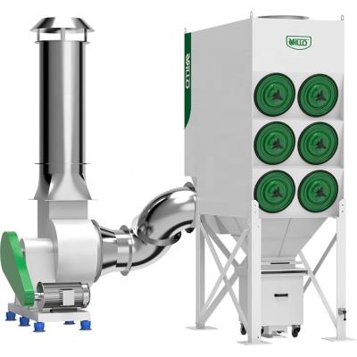 China Woodworking VILLO Modular Large Airflow Central Industrial Dust Collector System for sale