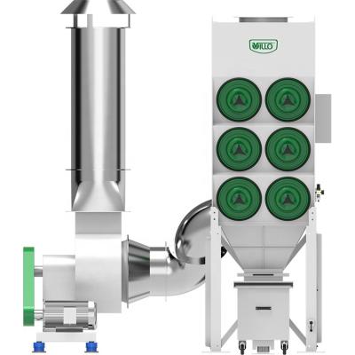 China VILLO Woodworking Modular Large Airflow Central Industrial Dust Collection System for sale