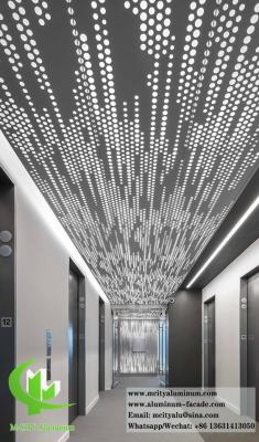 China Perforated Metal Panel Aluminum Ceiling Decoration With LED Lighting for sale