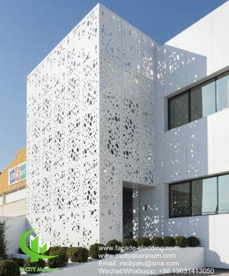 China wall cladding Powder coated Metal aluminium facade exterior cladding for sale