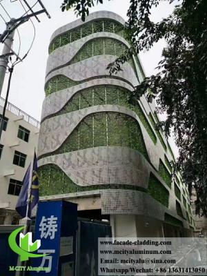 China Peforation Metal Cladding Aluminum Facade Hollow Sheet Metal for sale