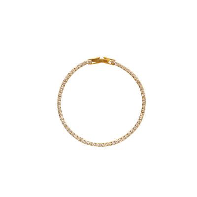 China Factory Wholesale Durable Gold Plated Exquisite Zircon Bracelet 2021 Luxury Zircon Bracelets Factory for sale