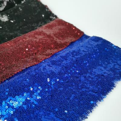 China Breathable Hot Sale Cheap Price High Quality Hand Embroidery Sequins Fabric for sale