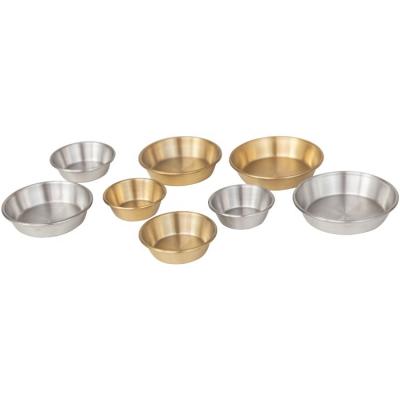 China Wholesale High Quality Multi Round Dish Sustainable Factory Size 304 Stainless Steel Multi Round Sauce Dish Pickle Disc Kitchen Restaurant Seasoning for sale