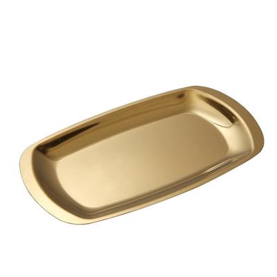 China Sustainable Luxury High Quality Korean Restaurant Square Stainless Steel Barbecue Tray Steak Inventory Heart Plate Kitchen Restaurant for sale