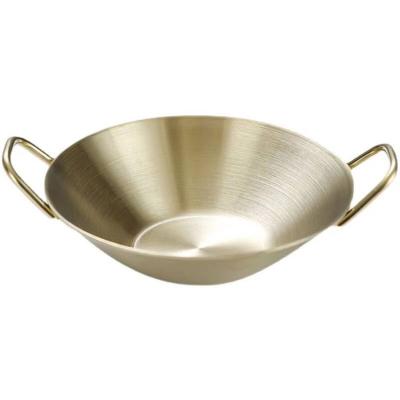 China New 304 Stainless Steel Binaear Dish Pickle Dish Pickle Bowl Hot Gold Binaear Viable High Quality Hot Golden Dish Pickle Bowl Milk Tea Shop Restaurant Hotel for sale
