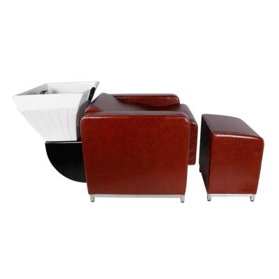 China Modern Customized Stainless Steel Kids Hair Salon Shampoo Chairs Beds SU-5029 for sale