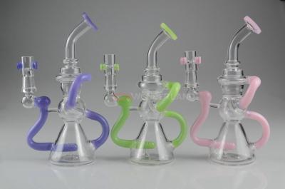 Chine L'espace d'étage de Rig High Borosilicate Glass Three de limande de percolateur de 8,5 pouces à vendre