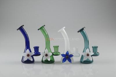 China Altura de vidro do equipamento 4.9inch da solha da garrafa cônica colorida fumando à venda