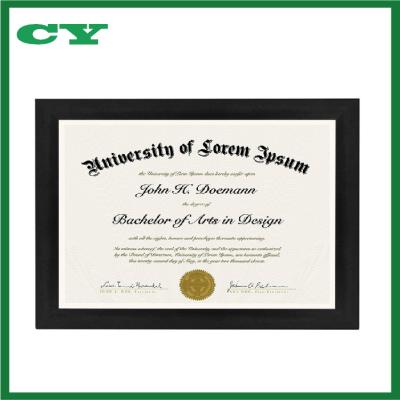 China Certificate Frame Document Frame - made to display certificates 8.5x11 inch document frames, certificate frames, standard paper frame for sale