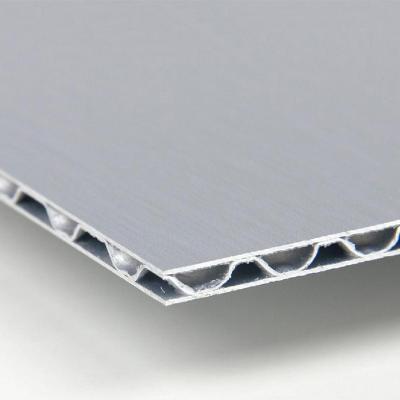 China A2 Corrugated Wavy Cross-section Aluminum W-core Panels For Exterior Wall Decoration. A2 Fire - Safety Classification Ensures Building Protection for sale