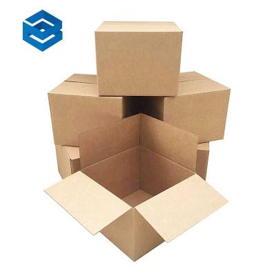 China Recyclable Custom Printed Corrugated Packaging Boxes Aircraft Boxes Square Shipping Boxes for sale