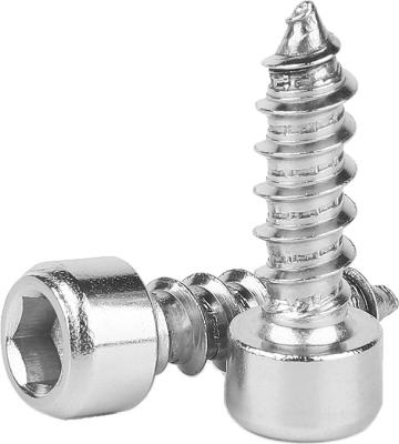 China Customized Accurate Stainless Steel Round Head Internal Hexagonal Flat Tail Self-Tapping Micro Screws for sale
