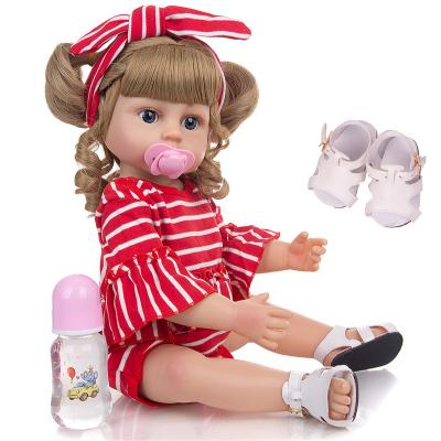China Hot Sale 55cm Soft Simulation Girl Doll Toys Silicon Baby - Realistic Reborn Doll Girl for sale