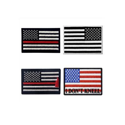 China 3D Embroidered Patches Badges Patches Iron On National Flag Patches For Jackets for sale