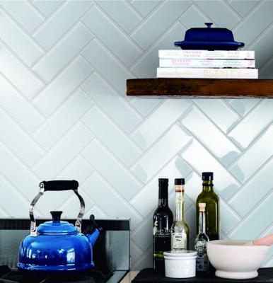 China Modern Luxurious Home Decoration Subway Glass Brick Wall Tiles For Backsplash for sale