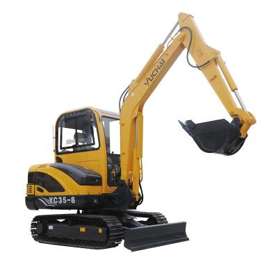 China Excavator Company Yuchai 3.5 Ton New Yc 35-8 Cheap Mini Excavator For Sale for sale