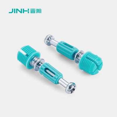 Cina 40mm Minifix di acciaio per il collegamento di bulloni con dowel per il collegamento armadio mobili in vendita