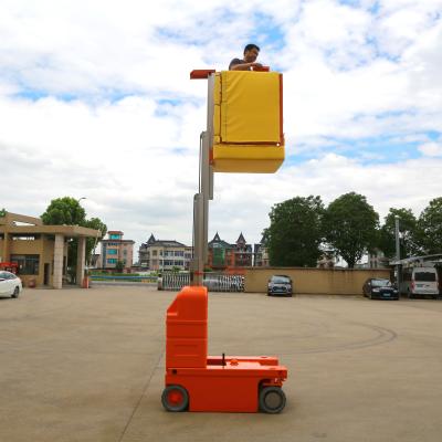 China Self Propelled Electric Tiltable Vertical Mast Lifts For Factory Workshops for sale