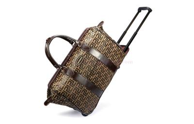 China Customized oxford fabric cloth travel bags travel duffel with pull handle for sale