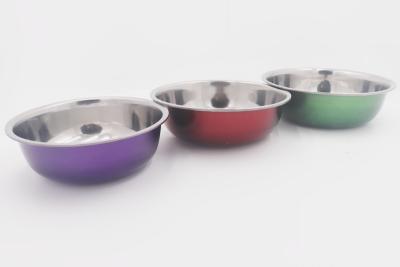 China 3pcs Cookware set different size stainless steel mixing bowl stainless steel seasoning basin for sale