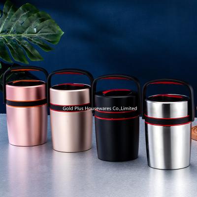 Chine gamelle thermique isolée chaude de pot de nourriture de flacon de vide d'acier inoxydable de nourriture de thermos d'étudiants de l'école 2.2L à vendre